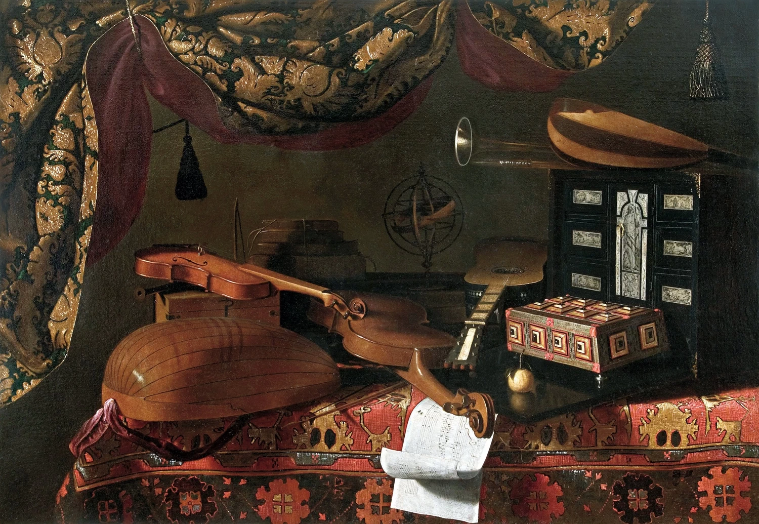 Natura morta con strumenti musicali